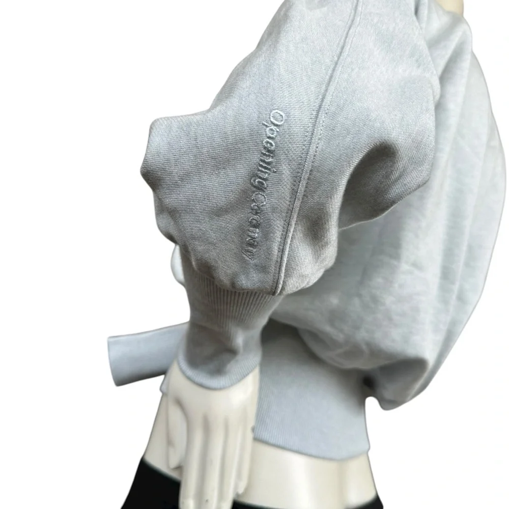 Opening Ceremony Icy Grey Mockneck Pullover Dolman Sleeve Sweater Top Size Small - Picture 7 of 12